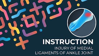 Kinesiotaping  injury of medial ligaments of ankle joint [upl. by Tsan]