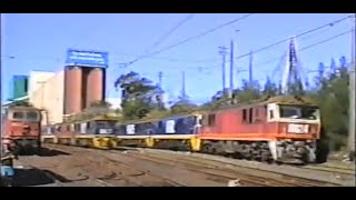 ROZELLE ELEC SIDING AND CLYDE YARD SHUNTER 17 3 1995 [upl. by Nitram821]