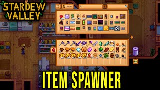 CJB ITEM SPAWNER  HOW TO ADD  SPAWN ITEMS HOW TO INSTALL  Stardew Valley [upl. by Fredi]