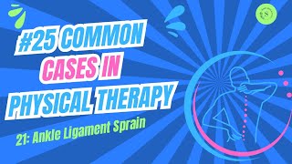 Common Cases in Physical Therapy Ankle Ligament Sprain By Dr Areej Fatima [upl. by Meredeth]