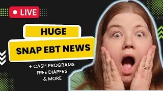 SNAP EBT News New Cash Grant Programs amp More Low Income News [upl. by Kacerek]