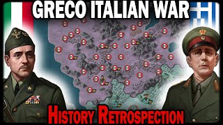 GRECO ITALIAN WAR History Retrospection [upl. by Arlon441]