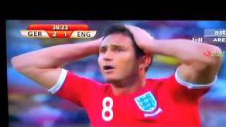 England Controversial Goal by Frank Lampard [upl. by Ahsimak]