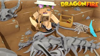 DRAGON FOSSIL HUNTING  Minecraft DragonFire  Little Kelly [upl. by Kutchins]