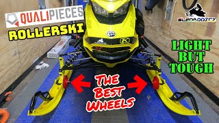 Rollerski by Qualipieces  The BEST Wheels for a Snowmobile  Install on a 2022 Renegade XRS [upl. by Minnnie]