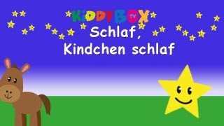 Schlaf Kindlein schlaf  Kinderlieder zum Mitsingen  KIDDYBOXTV [upl. by Naneik]