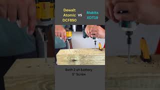 Can the Dewalt atomic DCF850 Beat the Makita XDT19 diy powertools mikita dewalt construction [upl. by Ashlee545]