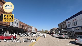 【4K60】 Illinois Town Local Driving Rantoul Illinois [upl. by Daloris]