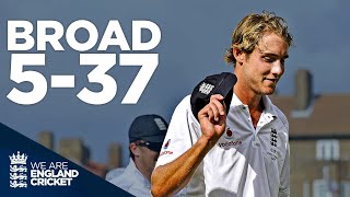 The Day Stuart Broad Announced Himself to the World  Ashes Rewind  England Cricket [upl. by Ynatirb597]