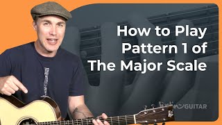 How to play Pattern 1 of the Major Scale on guitar [upl. by Wadleigh]