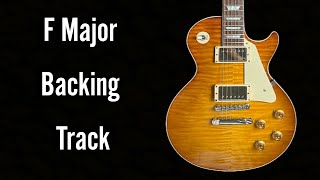 F Major Backing Track w scale  tabs [upl. by Livvyy]