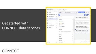 Get started with CONNECT data services [upl. by Anilat]