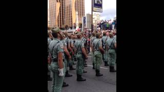 Credo legionario Legión española Madrid 12 de octubre de 2014 Plaza de Colón [upl. by Aidua]