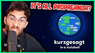 How Kurzgesagt Cooks Propaganda For Billionaires  Hasanabi Reacts to The Hated One [upl. by Remos758]