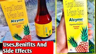 Alzyme Pineapple Flavour Syrup  Fungal Diastase And Pepsin Syrup UsesBenifits And Side Effects [upl. by Coopersmith517]