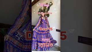 Unboxing Navratri Gown from Meesho  Meesho Festive Gown Haul  shorts meeshohaul onlineshopping [upl. by Oram]