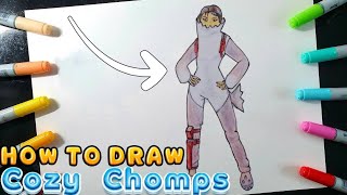 How to draw COZY CHOMPS  Fortnite [upl. by Thirzi784]