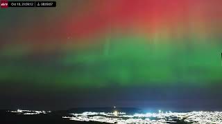 Oct 10 2024 G4class Geomagnetic Storm Aurora Borealis Over Iceland in 4K Ultra HD [upl. by Leagiba]