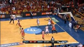 Galatasaray MP 7658 Banvit Macin ozeti sampiyonluk maci [upl. by Leviralc]