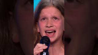 A GRAVITY DEFYING performance from 11yearold Olivia  Auditions  BGT 2023  shorts [upl. by Lleryt]