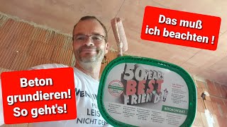 Betondecken grundieren mit Betokontakt So gehts Schritt für Schritt mit dem KnaufKlassikerDIY [upl. by Neetsyrk]