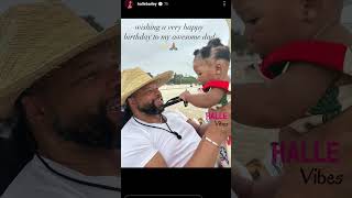 Halle Bailey Wishes Her Dad Happy Birthday 😊❤️ Halo halle halo hallebailey [upl. by Leivad849]