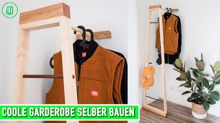 Stylische GARDEROBE aus Holz selber bauen  Jonas Winkler [upl. by Kain]