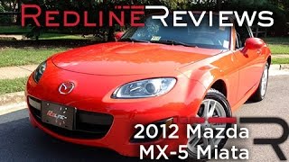 2012 Mazda MX5 Miata Review Walkaround Exhaust amp Test Drive [upl. by Ellenahs]