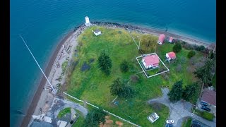 Tacoma  Browns Point Lighthouse  Scenic Park Aerial Fly Over  4K UHD [upl. by Rednal]