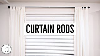 DIY How to hang curtain rods  EASY project [upl. by Ellocin]