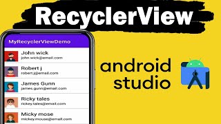 RecyclerView Android Studio Tutorial  2024 [upl. by Karlotte]