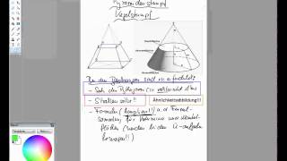 186 Pyramidenstumpf Kegelstumpf Erläuterungen und Aufgaben [upl. by Hazard]