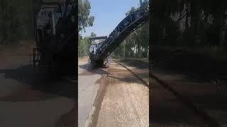 Milling of asphalt shortvideo automobile asphaltcontractor shortvideos railway asphalting [upl. by Lytsirhc]