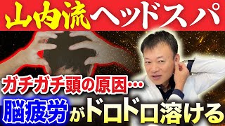 【ガチガチ頭を即解放】自律神経も整って脳疲労も首こりも解けるように消えていく！奥義・山内流ヘッドスパ [upl. by Nanreik]