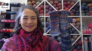 Kikos Knitting Podcast 212  Beaded fingerless mitts [upl. by Llenrep]