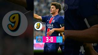 PSG vs Marseille Player Ratings [upl. by Akered]