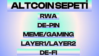 KASIM 2024 ALTCOIN SEPETİ  DEPIN I AI I RWA I MEME I DEFI I GAMING I LAYER1 I LAYER2 [upl. by Asillem]