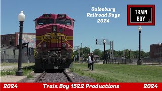 Galesburg Railroad Days 2024  63024 [upl. by Naujled]