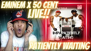 This was BONKERS 50 CENT x EMINEM  PATIENTLY WAITING Live in Detroit 2003  REACTION [upl. by Kimmi]