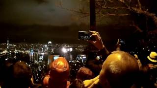 Fireworks in Hong Kong Peak at Chinese New Year [upl. by Ahsel]