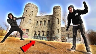 ALMOST FELL 100 FT EXPLORING ABANDONED CASTLE [upl. by Verlee]