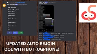 UPDATED UGPHONE AUTO REJOIN TOOL WITH DISCORD BOT [upl. by Notgnirrac]