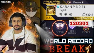 BR TOP 1 GAMEPLAY  WORLD RECORD BREAK  Esports update [upl. by Apostles]