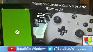 Unboxing Controle Xbox One S e uso no Windows 10 [upl. by Pearson]