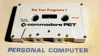 Cassette Tape Tests 9 Vintage Commodore PET 8K Chiclet Keyboard Datasette BW 9 Inch  Episode 2380 [upl. by Cline]