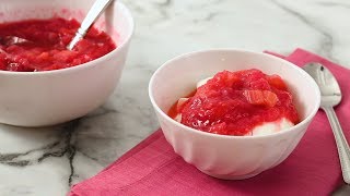 Rhubarb Compote Martha Stewart [upl. by Airak]