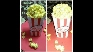 DIY popcorn box  How to make diy popcorn box in easy way [upl. by Moraj694]