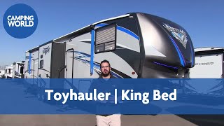 2017 Vengeance 422V12  Toy Hauler  Fifth Wheel  Mocha  RV Review [upl. by Alfonso978]