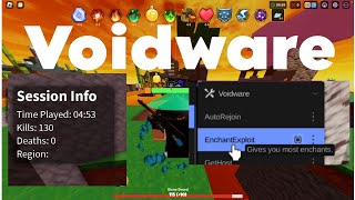 Best roblox bedwars script Voidware INSTAKILLENCHANT EXPLOIT showcase [upl. by Efal]