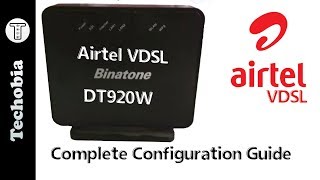 Airtel VDSL Binatone DT920W Configuration Static IP SIP WPS Printers Firmware SSID and all [upl. by Pinkerton]